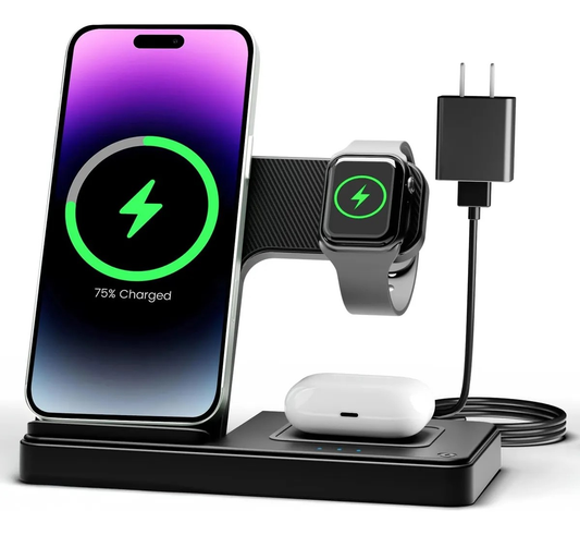 Estación de Carga Inalámbrica 3 en 1 Plegable – Fast Charge Qi Series